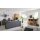 Interliving Küche Serie 3093 mit separater Homeoffice-Lösung Graphit & Eiche Venture - dreizeilig