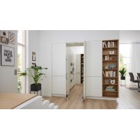 Interliving Küche Serie 3094 mit Garderobenschränken Mattweiß & Chalet Eiche