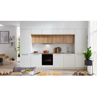 Interliving Küche Serie 3094 mit Garderobenschränken Mattweiß & Chalet Eiche
