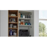 Interliving Küche Serie 3095 - Hauswirtschaftsraum Mattweiß & Chalet Eiche