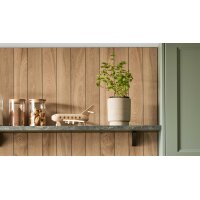 Culineo® Einbauküche C684 mit Einbaugeräten Schilf, Eiche Sierra & Schwarz - zweizeilig
