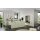 Culineo® Einbauküche C357 mit privileg Einbaugeräten Jade, Mattweiß & Marmor Venato Bianco - dreizeilig