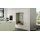 Culineo® Einbauküche C357 mit privileg Einbaugeräten Jade, Mattweiß & Marmor Venato Bianco - dreizeilig