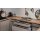 nobilia® Einbauküche Laser mit Geräten und Ansetztisch Macchiato & Eiche Honig - Stellfläche ca. 305 x 336 cm