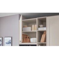nobilia® Einbauküche Sylt mit Geräten Sand & Marmor Mystic grey - zweiteilig