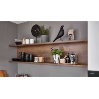 nobilia® Einbauküche Senso mit Geräten, z. B. Inselhaube Alpinweiß & Eiche Havanna - Stellfläche ca. 300 x 340 cm