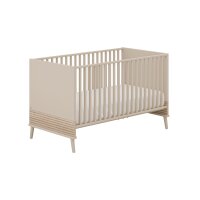 PAIDI Eefje – Babybettgestell Cashmere-Beige & Groovy-Oak - Liegefläche ca. 70 x 140 cm