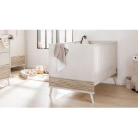 PAIDI Eefje – Babybettgestell Cashmere-Beige & Groovy-Oak - Liegefläche ca. 70 x 140 cm
