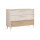 PAIDI Eefje – Schubladenkommode Cashmere-Beige & Groovy-Oak - drei Schubladen, Breite ca. 95 cm
