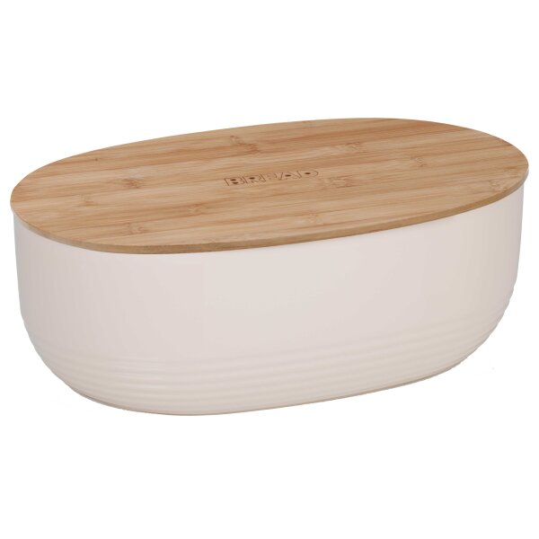 kela Brotkasten Namur beiger Kunststoff & Bambus – ca. 38 x 14 cm
