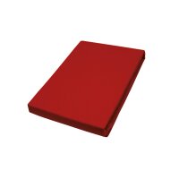 HAHN Spannbettlaken roter Baumwolljersey - ca. 100 x 200 cm