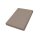 HAHN Spannbettlaken nougatfarbener Baumwolljersey - ca. 100 x 200 cm