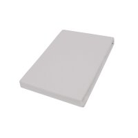 HAHN Spannbettlaken granitfarbener Baumwolljersey - ca....