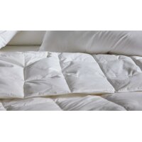 Interliving Bettdecke Serie 9204 - Daunendecke als Sommerbett extraleicht, ca. 360 g Daunen - ca. 200 x 200 cm