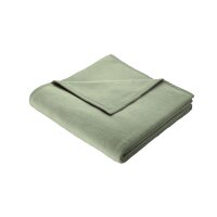 Biederlack® Wohndecke Cotton Home salbeifarbenes...