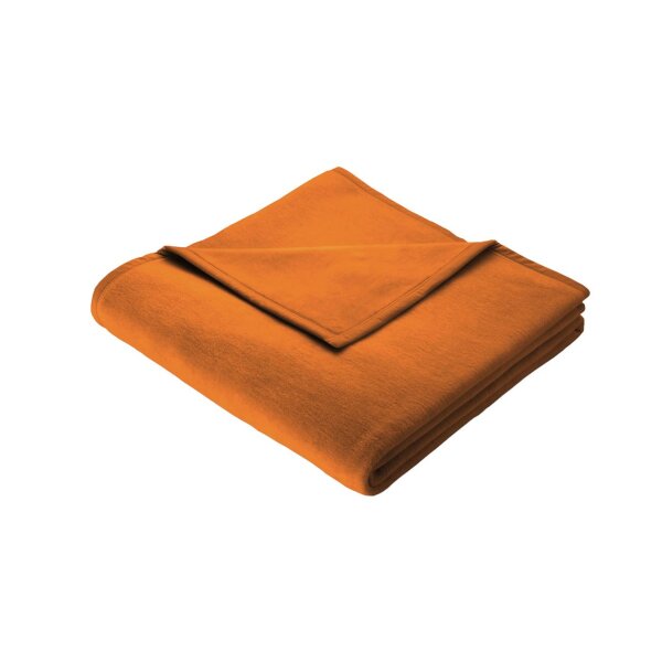Biederlack® Wohndecke Cotton Home curryfarbenes Mischgewebe - ca. 150 x 200 cm