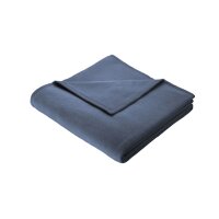 Biederlack® Wohndecke Cotton Home jeansblaues...