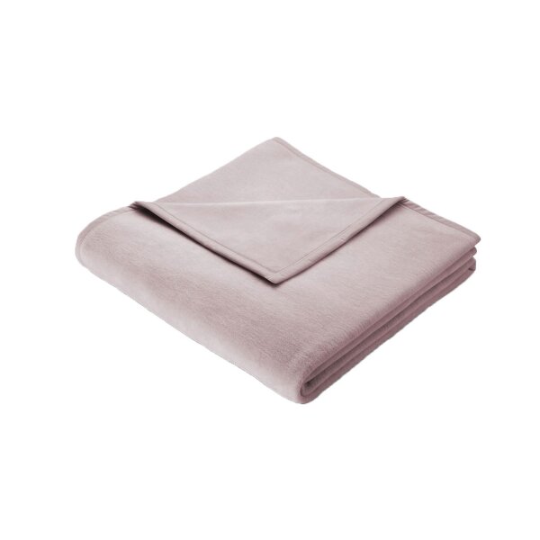 Biederlack® Wohndecke Cotton Home lotusfarbenes Mischgewebe - ca. 150 x 200 cm