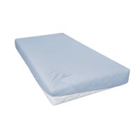 PRIMERA Spannbettlaken himmelblauer Baumwolljersey - ca....