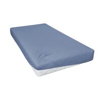 PRIMERA Spannbettlaken blauer Baumwolljersey - ca. 100 x...