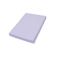 PRIMERA Spannbettlaken lavendelfarbener Baumwolljersey -...