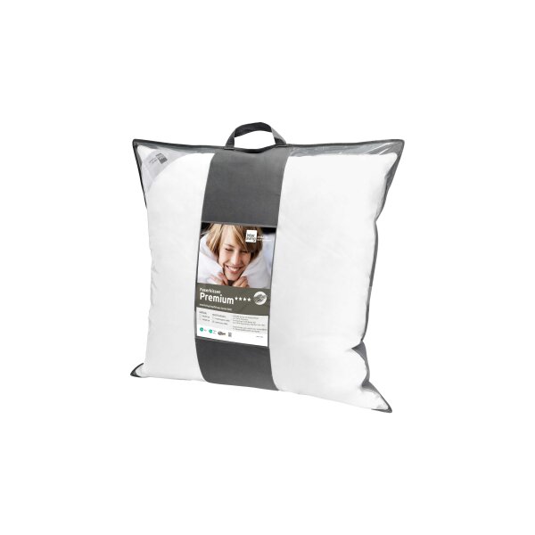 Interliving Kopfkissen Serie 9202 - Faserkissen gesteppter Edel-Batist, ca. 800 g - ca. 80 x 80 cm