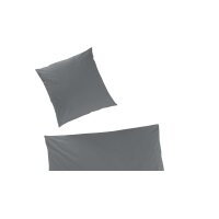 HAHN Luxus-Satin-Bettwäsche Sempre graphitfarbener...