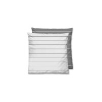 biberna® Mako-Satin Kissenbezug Streifen Mix &...