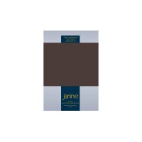 Janine® Spannbettlaken Dunkelbraun - ca. 150 x 200 cm