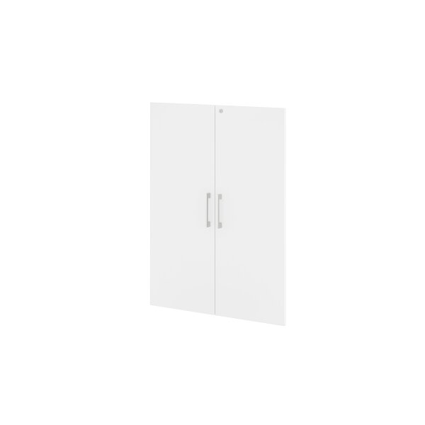 Büroprogramm Big Profi Office - 2er-Set Türen Weiß - zwei Türen, ca. 77 x 104 cm