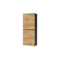 Aktenschrank Lissabon Graphit & Navarra-Eiche - zwei...