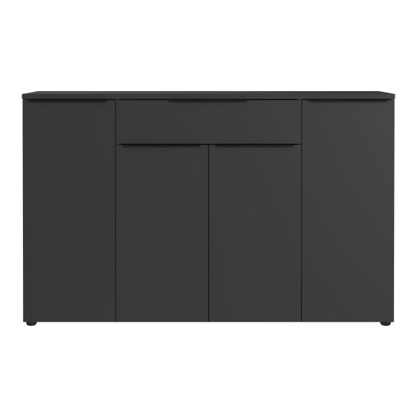 Büroprogramm Mailand - Sideboard Graphit - ca. 161 x 101 cm