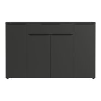 Büroprogramm Mailand - Sideboard Graphit - ca. 161 x 101 cm