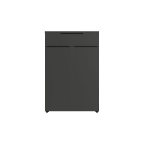 Büroprogramm Mailand - Aktenschrank Graphit - ca. 81 x 120 cm