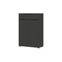 Büroprogramm Mailand - Aktenschrank Graphit - ca. 81 x 120 cm