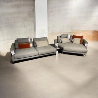 Rolf Benz Sofa Jola grau Polstergarnitur Alufuß...