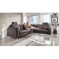 Modulmaster MM-ZE1002 - Ecksofa schokofarbene Mikrofaser...
