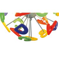 näve Kinderzimmer Hängelampe Buchstaben bunte Kunststoffbuchstaben - Duchmesser ca. 40 cm