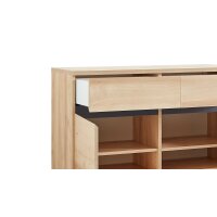 Schuhschrank Lissabon, ein Flurschrank mit Komfort Edelbuche - zwei Türen & eine Schublade