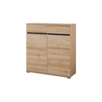 Schuhschrank Lissabon, ein Flurschrank mit Komfort Edelbuche - zwei Türen & eine Schublade