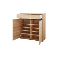 Schuhschrank Lissabon, ein Flurschrank mit Komfort Edelbuche - zwei Türen & eine Schublade