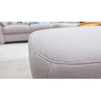 Modulmaster MM-ZE1059 Ecksofa in U-Form für geschmackvolles Wohnen alufarbene Mikrofaser Holiday & matte Metallfüße - Stellmaß ca. 240 x 330 cm