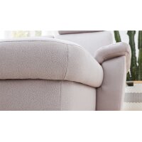 Modulmaster MM-ZE1059 Ecksofa in U-Form für geschmackvolles Wohnen alufarbene Mikrofaser Holiday & matte Metallfüße - Stellmaß ca. 240 x 330 cm
