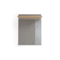 VOSS MÖBEL Wandgarderobe Santina taupefarbenes Glas,...