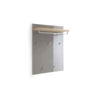 VOSS MÖBEL Wandgarderobe Santina taupefarbenes Glas,...
