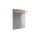 VOSS MÖBEL Wandgarderobe Santina taupefarbenes Glas, Eiche & Metall – ca. 80 x 109 cm