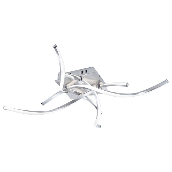 Paul Neuhaus LED-Deckenleuchte Polina Acryl, Metall & Stahl – Durchmesser ca. 78 cm