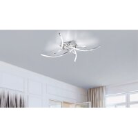 Paul Neuhaus LED-Deckenleuchte Polina Acryl, Metall & Stahl – Durchmesser ca. 78 cm