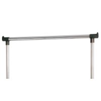 Rollgarderobe Aluminium & Chrom – Breite ca. 90 cm