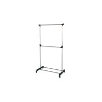 Rollgarderobe Aluminium & Chrom – Breite ca. 90 cm